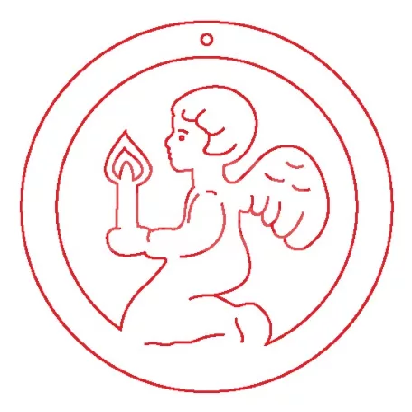 Pentart Fafigura, 5 db/csomag - angyal 22875