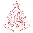 Pentart Fafigura, 5 db/csomag - fenyő 22876