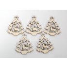 Pentart Fafigura, 5 db/csomag - fenyő 22878