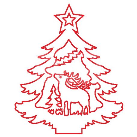 Pentart Fafigura, 5 db/csomag - fenyő 22878