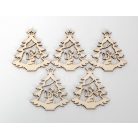 Pentart Fafigura, 5 db/csomag - fenyő 22879