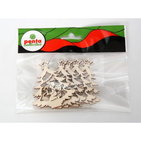 Pentart Fafigura, 5 db/csomag - fenyő 22879