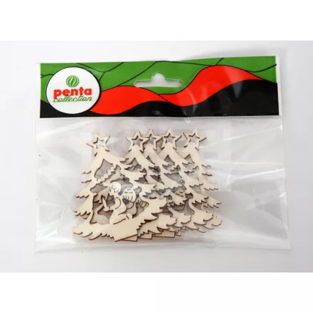 Pentart Fafigura, 5 db/csomag - fenyő 22879