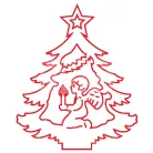 Pentart Fafigura, 5 db/csomag - fenyő 22879