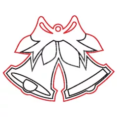 Pentart Fafigura, 5 db/csomag - harang 22893