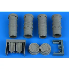  Aires Gloster Meteor F.8/FR.9 exhaust nozzles for Revell - hajtómű-fúvócsövek