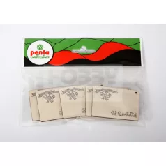 Pentart Fafigura, 5 db/csomag - ajándékkísérő 22967
