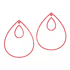 Fafigura, 6 db/csomag - füli alap 224  - 22985