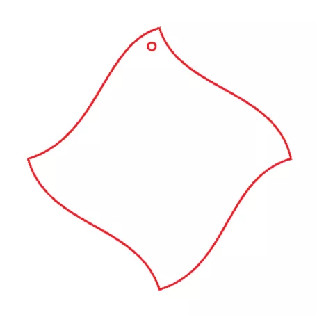 Fafigura, 6 db/csomag - füli alap 227  - 22988