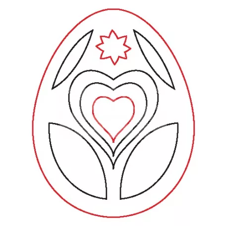 Pentart Fafigura, 5 db/csomag - tojás 23005