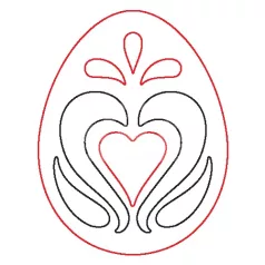 Pentart Fafigura, 5 db/csomag - tojás 23006