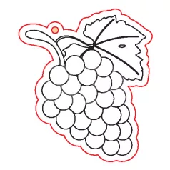 Pentart Fafigura, 5 db/csomag – szőlő 23028