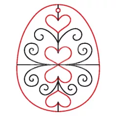Pentart Fafigura, 5 db/csomag - tojás 23030