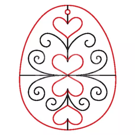Pentart Fafigura, 5 db/csomag - tojás 23030
