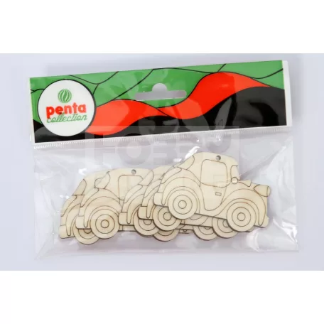 Pentart Fafigura, 5 db/csomag – autó 23038