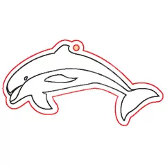 Pentart Fafigura, 5 db/csomag - delfin 23047