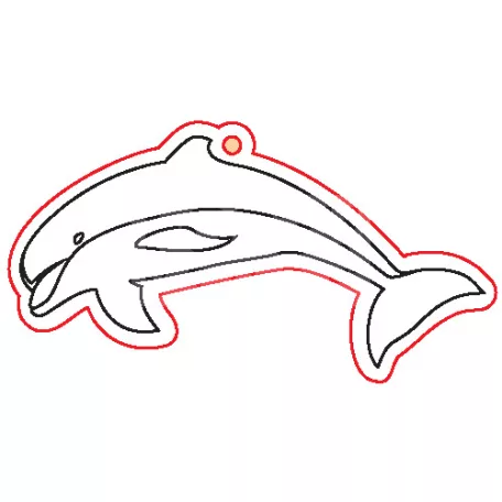 Pentart Fafigura, 5 db/csomag - delfin 23047