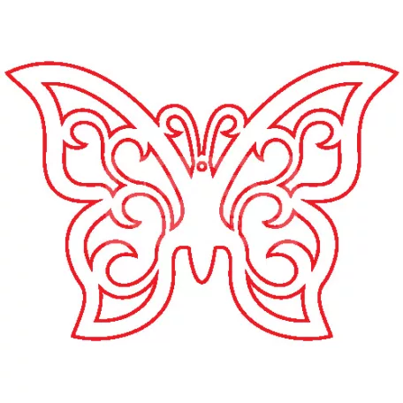 Pentart Fafigura, 5 db/csomag - pillangó 23051