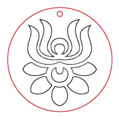Fafigura, 6 db/csomag - füli alap 291  - 23052