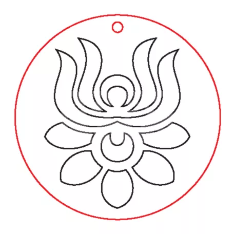 Fafigura, 6 db/csomag - füli alap 291  - 23052