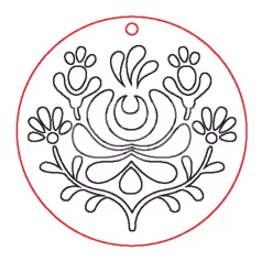 Fafigura, 6 db/csomag - füli alap 296  - 23057