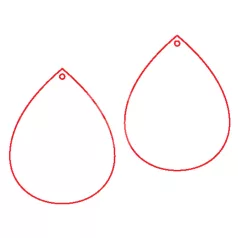 Fafigura, 6 db/csomag - füli alap 298  - 23059