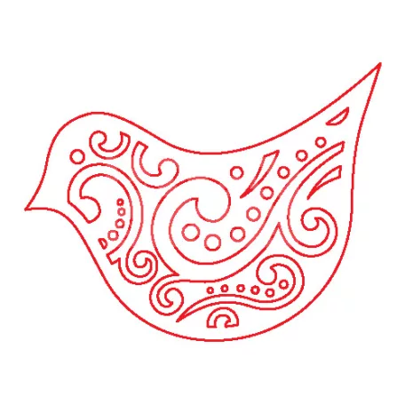 Pentart Fafigura, 5 db/csomag - madár 23072