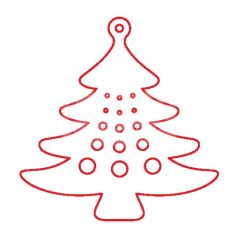 Pentart Fafigura, 5 db/csomag - fenyő 23093