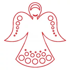 Pentart Fafigura, 5 db/csomag - angyal 23095