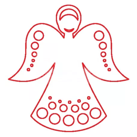 Pentart Fafigura, 5 db/csomag - angyal 23095