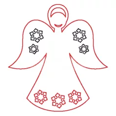 Pentart Fafigura, 5 db/csomag - angyal 23096