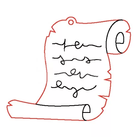 Pentart Fafigura, 5 db/csomag - pergamen 23184