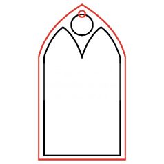 Pentart Fafigura, 5 db/csomag - ajándékkírsérő 23195