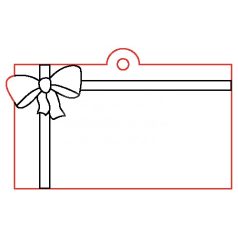 Pentart Fafigura, 5 db/csomag - ajándékkírsérő 23196