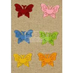 Filcfigura - Lepke (6 db/cs, átm. kb.: 5 cm) 23216