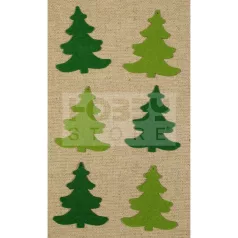   Filcfigura - Fenyő d. íves (5 db/cs, átm. kb.: 6 cm) 23282