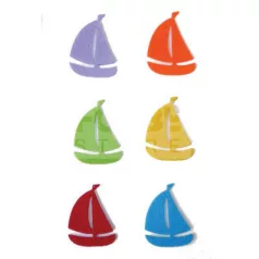   Filcfigura - Vitorlás hajó (6 db/cs, átm. kb.: 6 cm) 23287
