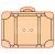 Pentart Fafigura gomb 23388 – bőrönd 10 db/csomag