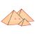 Pentart Fafigura gomb 23392 – piramis 10 db/csomag