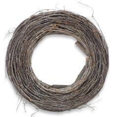   Fészek koszorú szürke 35 cm – stabil alap kreatív dekorációkhoz