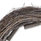 Fészek koszorú szürke 35 cm – stabil alap kreatív dekorációkhoz