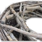 Fészek koszorú szürke 35 cm – stabil alap kreatív dekorációkhoz