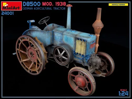 MiniArt German Agricultural Tractor D8500 Mod. 1938 – 1:24 munkagép makett
