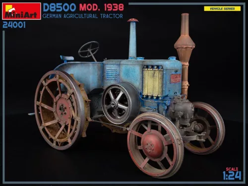 MiniArt German Agricultural Tractor D8500 Mod. 1938 – 1:24 munkagép makett