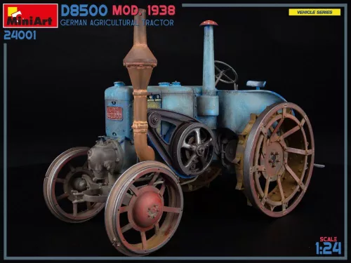 MiniArt German Agricultural Tractor D8500 Mod. 1938 – 1:24 munkagép makett