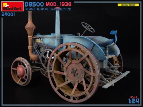 MiniArt German Agricultural Tractor D8500 Mod. 1938 – 1:24 munkagép makett