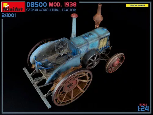 MiniArt German Agricultural Tractor D8500 Mod. 1938 – 1:24 munkagép makett