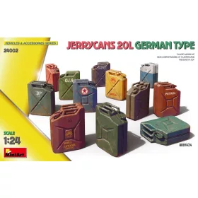   MiniArt Jerrycans 20L German Type – 1:24 dioráma-kiegészítő