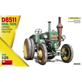   MiniArt German Industrial Tractor D8511  Mod. 1936 – 1:24 munkagép makett