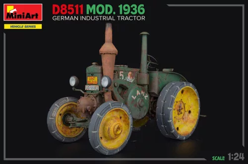 MiniArt German Industrial Tractor D8511  Mod. 1936 – 1:24 munkagép makett